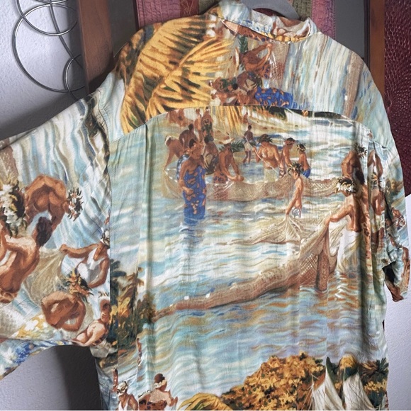 Jams World Hawaiian Hukilau Button Down size Large - Picture 6 of 8